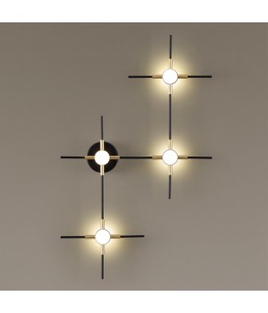 3906/14WL L-VISION ODL20 139 золот/черн/металл Настенный светильник LED 4000K 14W 220V COSTELLA-foto4