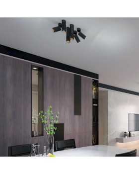 370757 OVER NT21 212 черный Светильник накладной IP20 GU10 50W 220V MAIS-foto4