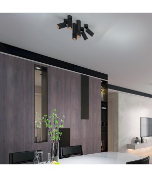 370757 OVER NT21 212 черный Светильник накладной IP20 GU10 50W 220V MAIS-foto4