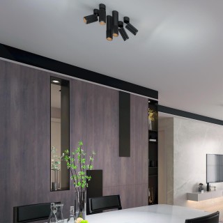 370757 OVER NT21 212 черный Светильник накладной IP20 GU10 50W 220V MAIS-foto4