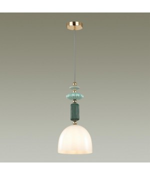4861/1C CLASSIC ODL_EX21 75 золото/разноцветн./керамика/стекло Подвес E14 1*40W CANDY-foto4