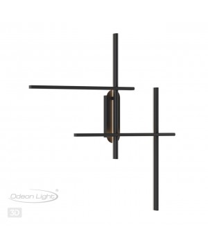 3890/36WL L-VISION ODL20 147 черный/металл Настенный светильник LED 3000K 36W 220V RUDY-foto5