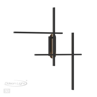 3890/36WL L-VISION ODL20 147 черный/металл Настенный светильник LED 3000K 36W 220V RUDY-foto5