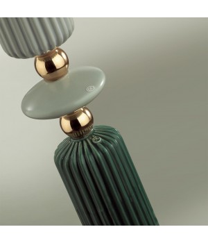 4861/1FA CLASSIC ODL_EX22 77 золотой/раноцветн.керамика/абажур Торшер E27 1*60W 4861/1FA CANDY-foto6