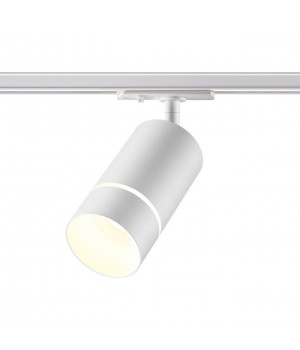 370778 PORT NT21 086 белый Светильник трековый однофазный трехжильный IP20 GU10 9W 235V ELINA-foto5