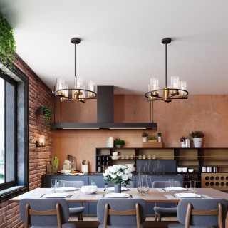 4817/1W COUNTRY ODL21 483 черный/золотой/прозрачный Бра с выкл. E27 1*60W KAVO-foto3