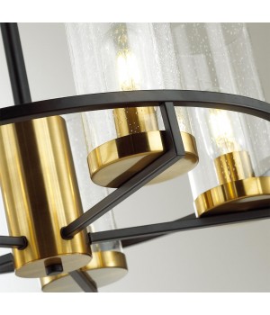 4817/8 COUNTRY ODL21 483 черный/золотой/прозрачный Люстра E27 8*60W KAVO-foto6