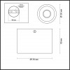 3875/1CL HIGHTECH ODL19 207 черный с золотом Потолочной накладной светильник GU10 1*50W 220V GLASGOW