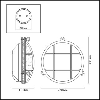 4130/1W WALLI ODL19 513 медный Настенный светильник Е27 1*60W LOFI-foto2