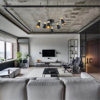 3790/6C LOFTI LN19 164 матовый черный, золотой Люстра потолочная E14 6*40W 220V LIAM-foto4