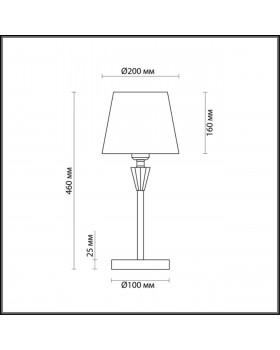 3733/1T NEOCLASSI LN19 183 хром, золотой Настольная лампа E27 1*60W 220V LORAINE-foto2