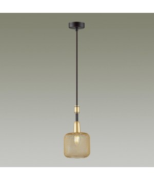 4975/1 LOFT ODL22 475 черный/мат.золотой/металл.сетка Подвес E14 1*40W LECOLA-foto3