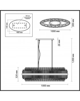 4639/16 HALL ODL20 473 золотой/металл/стекло Люстра G9 16*40W 220V IDA-foto2