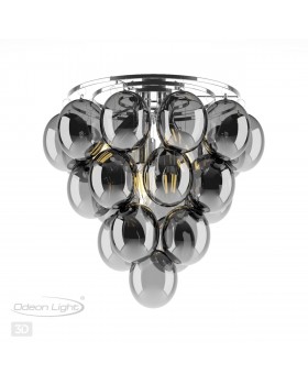 4797/6C MODERN ODL21 345 дымчатый/хром Люстра потолочная E14 6*40W GRAPE-foto4