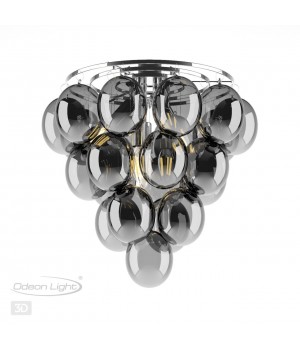 4797/6C MODERN ODL21 345 дымчатый/хром Люстра потолочная E14 6*40W GRAPE-foto4