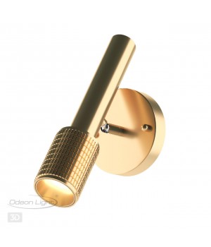 4237/1W HIGHTECH ODL21 233 золотист/металл Настенный св-ник выкл на плафоне IP20 LED GU10 max 10W MEHARI-foto5