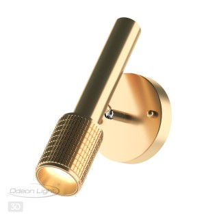 4237/1W HIGHTECH ODL21 233 золотист/металл Настенный св-ник выкл на плафоне IP20 LED GU10 max 10W MEHARI-foto5