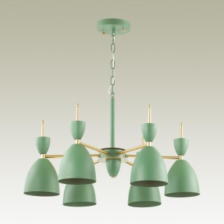 3785/6 MODERNI LN19 113 зеленый, золото Люстра E27 6*60W 220V GEMMA-foto3
