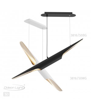 3816/50BG HIGHTECH ODL20 191 черн/золот/мет Подвесной свет-к GU10 LED 2*12W 220V WHITNEY-foto9