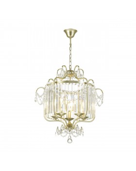 4686/5 CLASSIC ODL20 456 серебристый/хрусталь Подвес E14 5*40W 220V SHARM-foto4