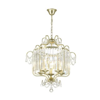 4686/5 CLASSIC ODL20 456 серебристый/хрусталь Подвес E14 5*40W 220V SHARM-foto4