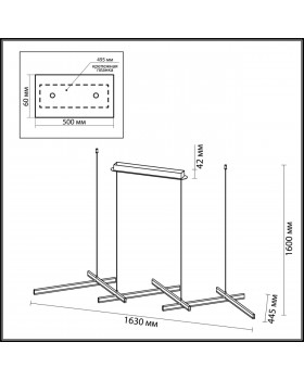 3890/85L L-VISION ODL20 146 черный/металл Подвесной светильник LED 4000K 85W 220V RUDY-foto2