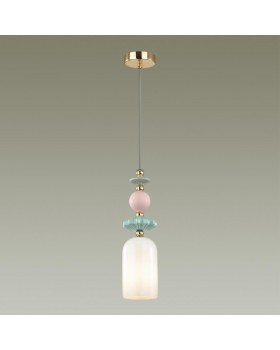 4861/1B CLASSIC ODL_EX21 75 золото/разноцветн./керамика/стекло Подвес E14 1*40W CANDY-foto4