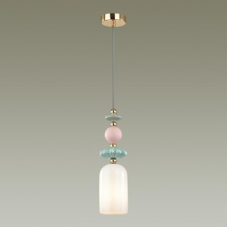 4861/1B CLASSIC ODL_EX21 75 золото/разноцветн./керамика/стекло Подвес E14 1*40W CANDY-foto4