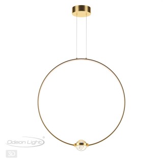 4336/27L L-VISION ODL22 155 брашированное золото/металл Подвесной светильник IP20 LED 27W 2230Лм 4000K GOTA-foto6