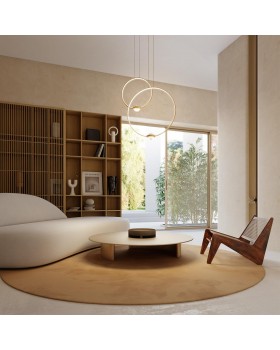 4336/18L L-VISION ODL22 155 брашированное золото/металл Подвесной светильник IP20 LED 18W 1370Лм 4000K GOTA-foto3