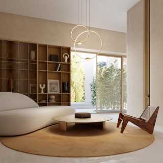 4336/18L L-VISION ODL22 155 брашированное золото/металл Подвесной светильник IP20 LED 18W 1370Лм 4000K GOTA-foto3