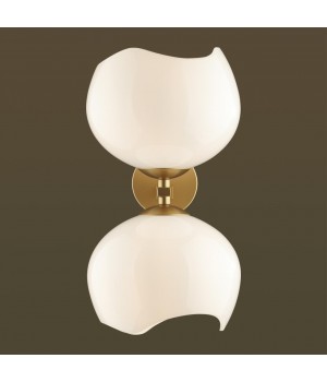 4873/2W MODERN ODL_EX22 85 золотой/белый/стекло Бра E14 2*40W WATERLILY-foto7