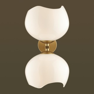 4873/2W MODERN ODL_EX22 85 золотой/белый/стекло Бра E14 2*40W WATERLILY-foto7