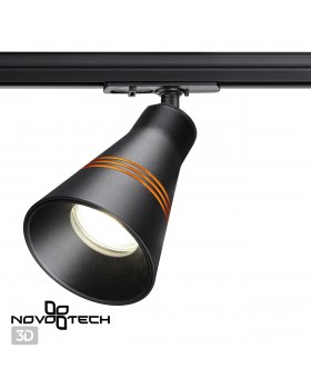 370859 PORT NT22 066 черный Светильник трековый однофазный двухжильный IP20 GU10 9W 220V SOBIT-foto3