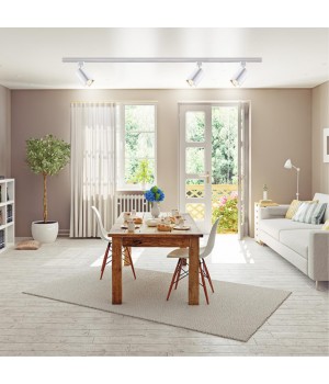 370552 PORT NT19 106 белый Светильник трековый однофазный трехжильный IP20 GU10 50W 230V GUSTO-foto4