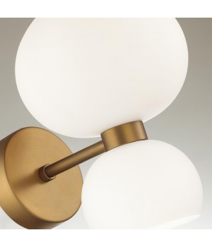 4979/2W MODERN ODL22 391 мат.бронзовый/белый/стекло Бра E14/G9 1+1*40W CHANGI-foto5