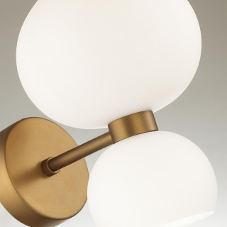 4979/2W MODERN ODL22 391 мат.бронзовый/белый/стекло Бра E14/G9 1+1*40W CHANGI-foto5