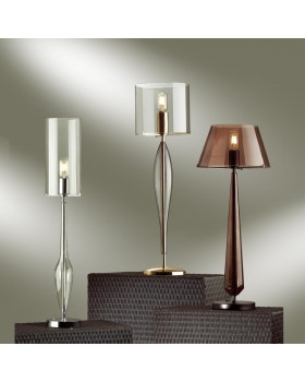 4852/1T STANDING ODL_EX21 55 черный/коричневый/стекло Высокая Лампа выкл. на базе E27 1*60W TOWER-foto5