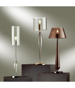 4852/1T STANDING ODL_EX21 55 черный/коричневый/стекло Высокая Лампа выкл. на базе E27 1*60W TOWER-foto5