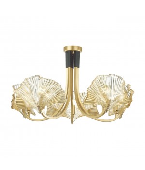 4870/5 HALL ODL_EX22 49 золотой/чёрный/стекло Люстра E14 5*40W VENTAGLIO-foto6