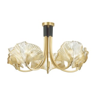 4870/5 HALL ODL_EX22 49 золотой/чёрный/стекло Люстра E14 5*40W VENTAGLIO-foto6