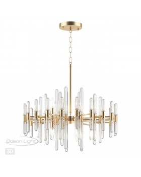 4988/10 HALL ODL22 451 золотой/стекло Люстра E14 10*40W STIKA-foto5