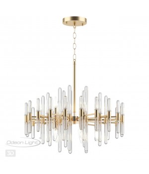4988/10 HALL ODL22 451 золотой/стекло Люстра E14 10*40W STIKA-foto5