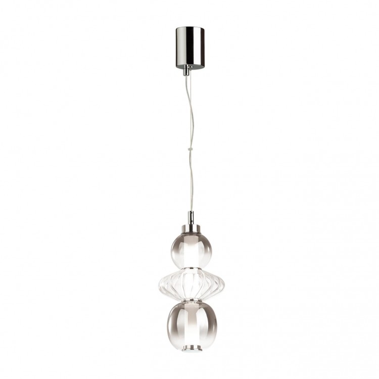 4867/8L PENDANT ODL21 261 хром/дымчатый/прозрачный Подвес LED 8W 560Лм 4000К MONRA