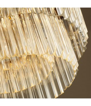 4675/8 HALL ODL20 418 бронзовый/прозрачный Люстра E14 8*40W 220V MORIA-foto7