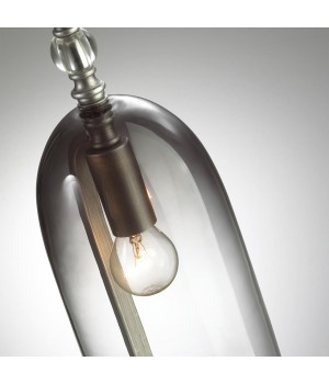 4882/1T NEO ODL_EX22 61 серебристый/дымчатый/стекло Настольная лампа E14 1*40W BELL-foto7