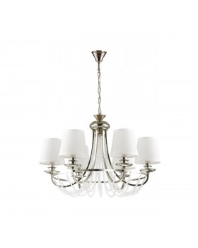 4182/6 CLASSIC ODL19 463 хром/хрусталь/белый Люстра Е14 6*40W LIRIA-foto3