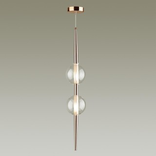 4685/2 PENDANT ODL20 295 медный/прозрачный Подвес G9 2*5W 220V LAZIA-foto4