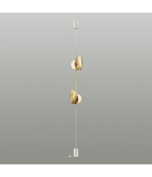4864/2FC MODERN ODL_EX22 81 золотистый/белый/стекло Натяжной торшер с выкл. E14 2*40W JUNGLE-foto4