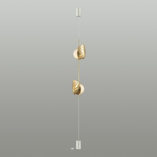 4864/2FC MODERN ODL_EX22 81 золотистый/белый/стекло Натяжной торшер с выкл. E14 2*40W JUNGLE-foto4